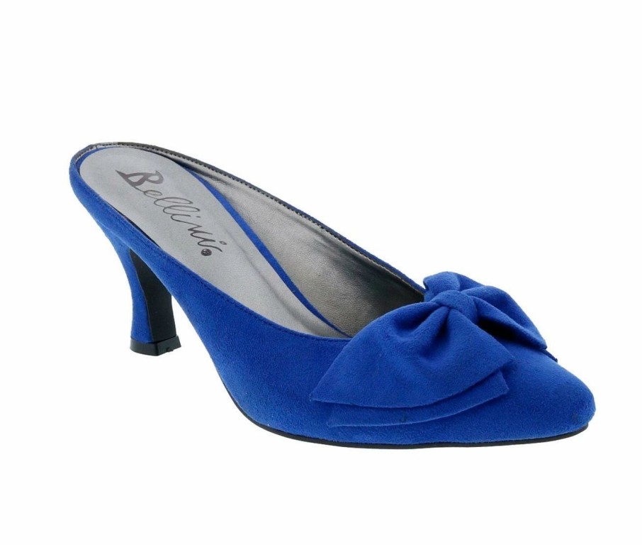 Pumps * | Best Reviews Of Women'S Bellini Cheer Mule Pumps Royal Blue