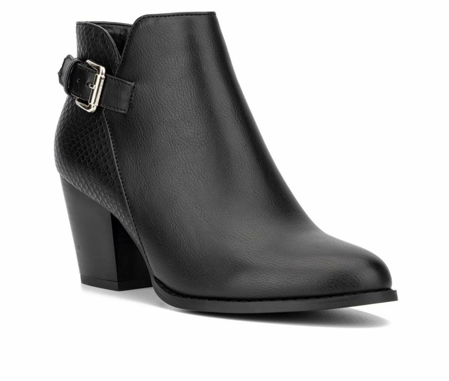 Ankle Boots And Booties * | Brand New Women'S New York And Company Jamie Booties Black