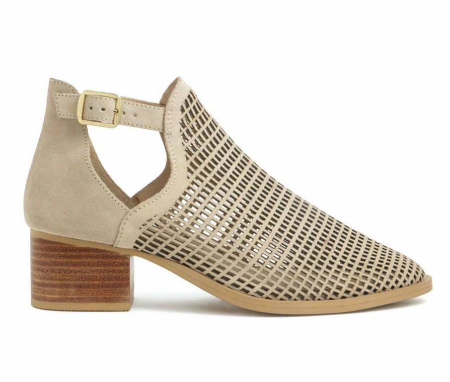 Block Heels * | Best Reviews Of Women'S Rag & Co Rosalyn Booties Beige