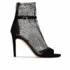 Stiletto Heels * | Buy Women'S Nine West Imery Peep Toe Booties Silver/Black