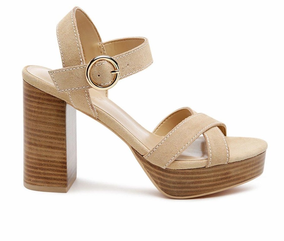 Heeled Sandals * | Best Reviews Of Women'S Rag & Co Choupette Dress Sandals Nude