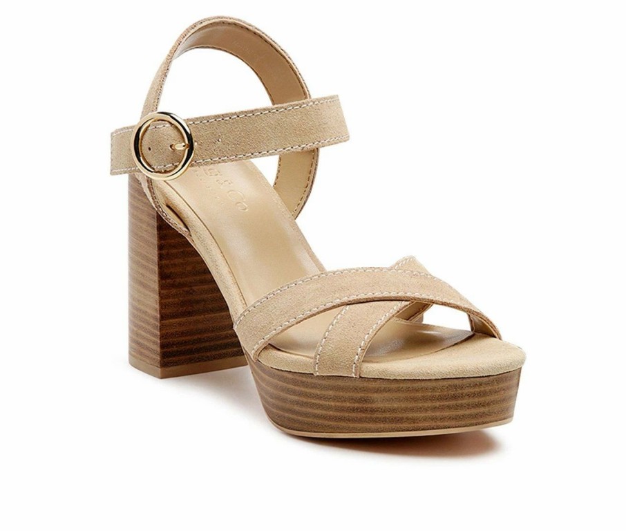 Heeled Sandals * | Best Reviews Of Women'S Rag & Co Choupette Dress Sandals Nude