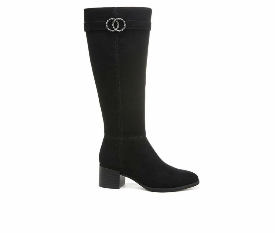 Knee High And Riding Boots * | Flash Sale Women'S Lifestride Darling Wide Calf Knee High Boots Black