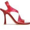 Heeled Sandals * | Wholesale Women'S Nine West Irise Dress Sandals Red