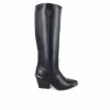 Knee High And Riding Boots * | Hot Sale Women'S Xoxo Ella Knee High Heeled Boots Black