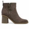 Heeled Boots * | Best Deal Women'S Dr. Scholls Rodeo Western Inspired Booties Chestnut Brown