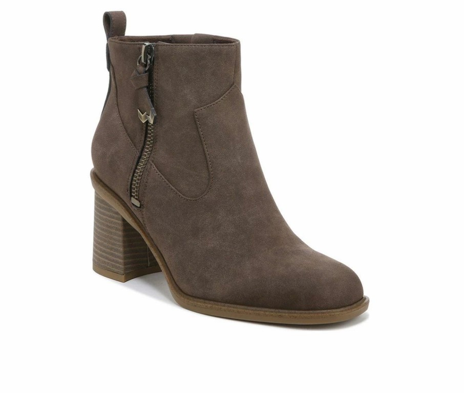 Heeled Boots * | Best Deal Women'S Dr. Scholls Rodeo Western Inspired Booties Chestnut Brown