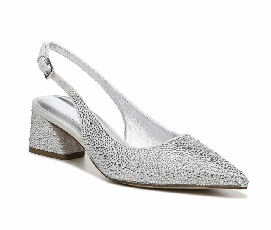 Pumps * | Brand New Women'S Franco Sarto Racer 3 Pumps Platinum