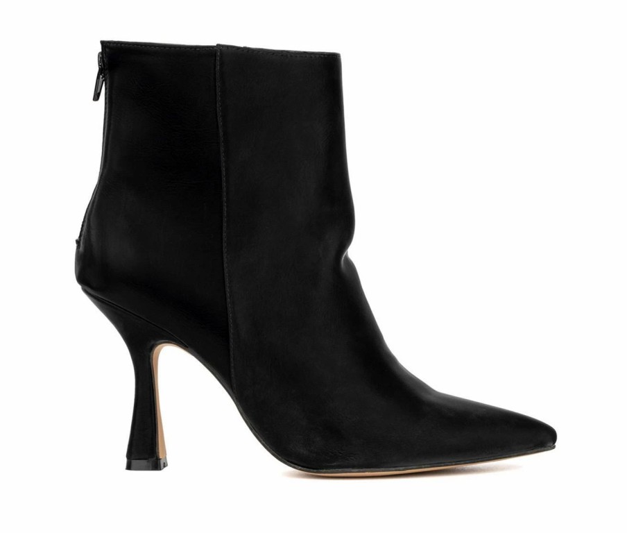 Heeled Boots * | Buy Women'S Gabrielle Union Danika Bootie Heeled Booties Black Pu