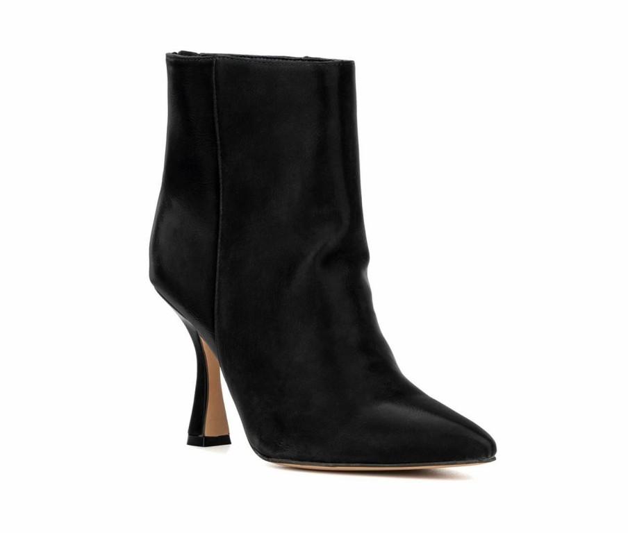 Heeled Boots * | Buy Women'S Gabrielle Union Danika Bootie Heeled Booties Black Pu