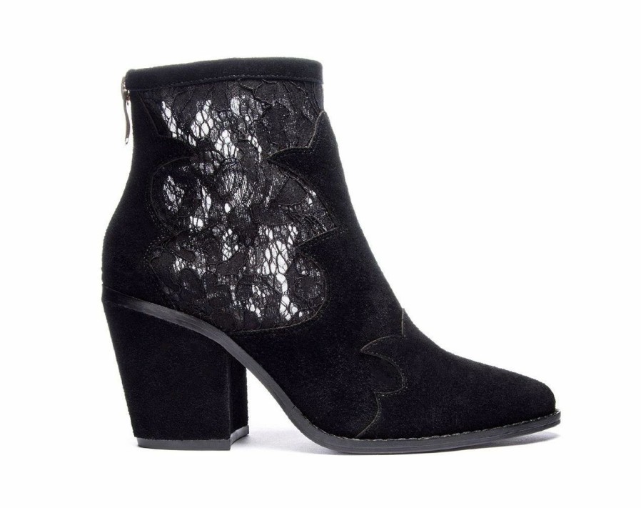 Heeled Boots * | New Women'S Chinese Laundry Sharp Booties Black