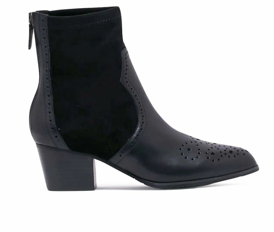 Heeled Boots * | Cheapest Women'S Chelsea Crew Black Label Lima Heeled Booties Black