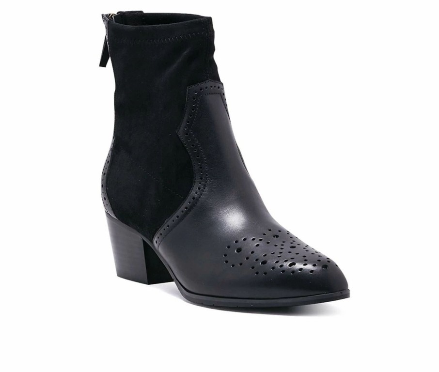 Heeled Boots * | Cheapest Women'S Chelsea Crew Black Label Lima Heeled Booties Black