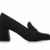 Pumps * | Best Reviews Of Women'S Solanz Patricia Heeled Loafers Black