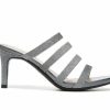 Platform Heels * | Buy Women'S Lifestride Marquee Dress Sandals Pewter Fabric