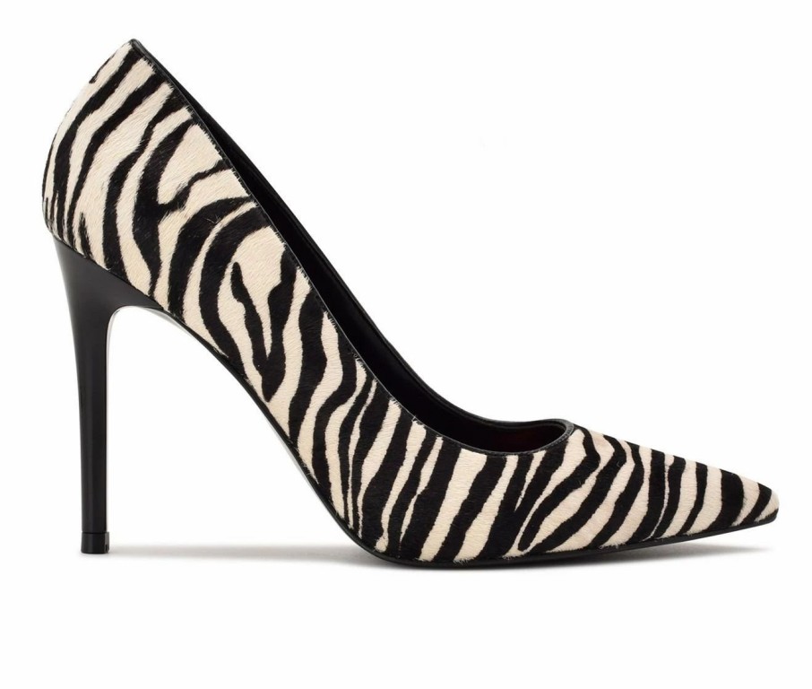 Pumps * | Top 10 Women'S Nine West Fresh Animal Print Pumps Zebra