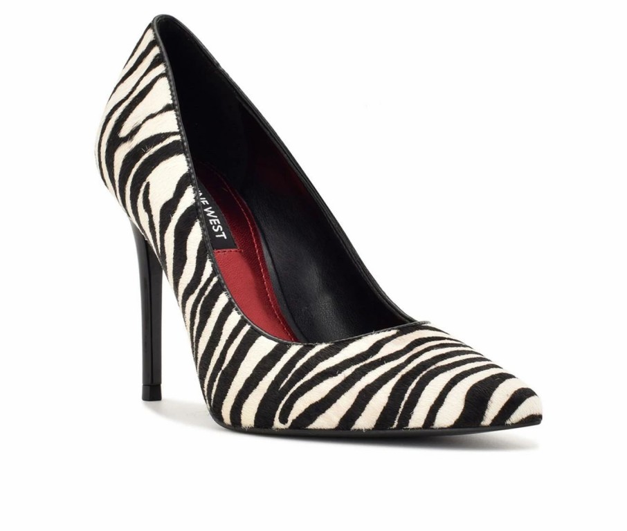 Pumps * | Top 10 Women'S Nine West Fresh Animal Print Pumps Zebra