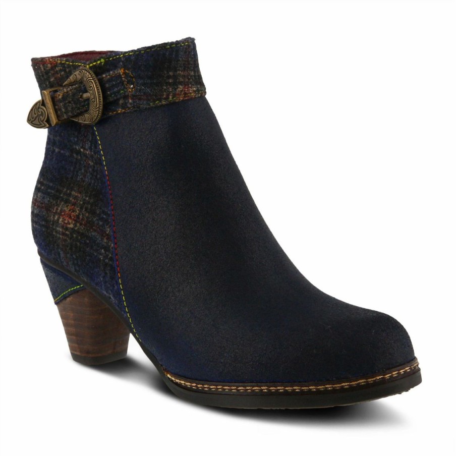 Ankle Boots And Booties * | Best Pirce Women'S L'Artiste Scottala Booties Navy Multi