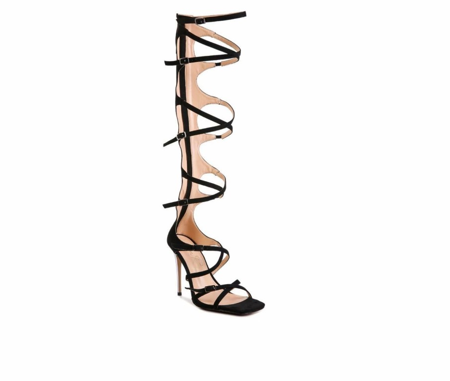 Stiletto Heels * | Discount Women'S London Rag Gossip Dress Sandals Black