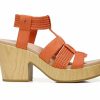 Block Heels * | Budget Women'S Dr. Scholls Blossom Platform Sandals Coral Gold