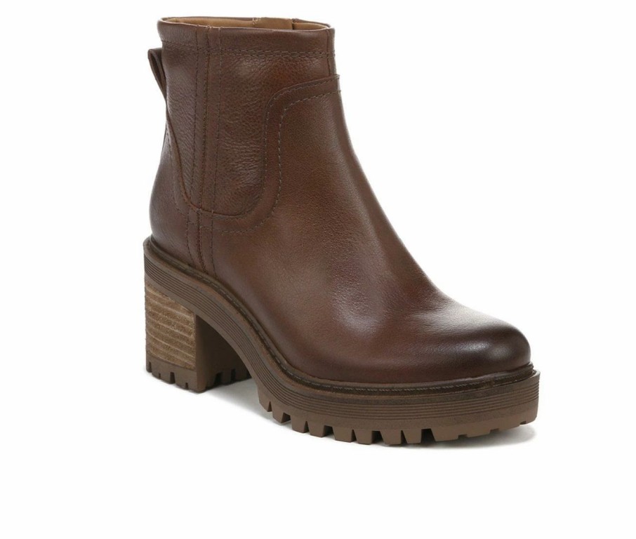 Ankle Boots And Booties * | Promo Women'S Zodiac Clair Ankle Booties Cognac Brown