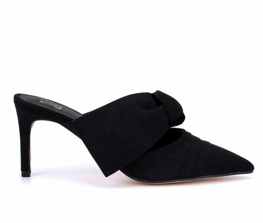 Stiletto Heels * | Coupon Women'S New York And Company Capri Mule Pumps Black