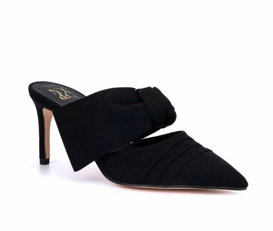 Stiletto Heels * | Coupon Women'S New York And Company Capri Mule Pumps Black