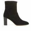 Heeled Boots * | Cheapest Women'S Franco Sarto Pia Heeled Booties Black Suede