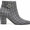 Ankle Boots And Booties * | Promo Women'S Lifestride Sparkle Booties Charcoal Plaid