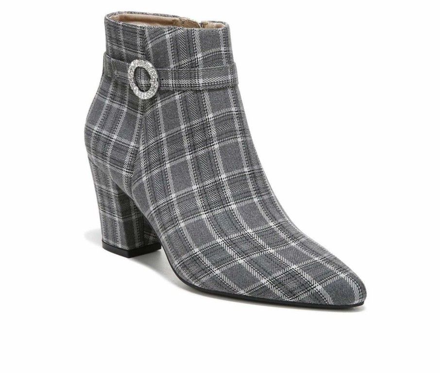 Ankle Boots And Booties * | Promo Women'S Lifestride Sparkle Booties Charcoal Plaid