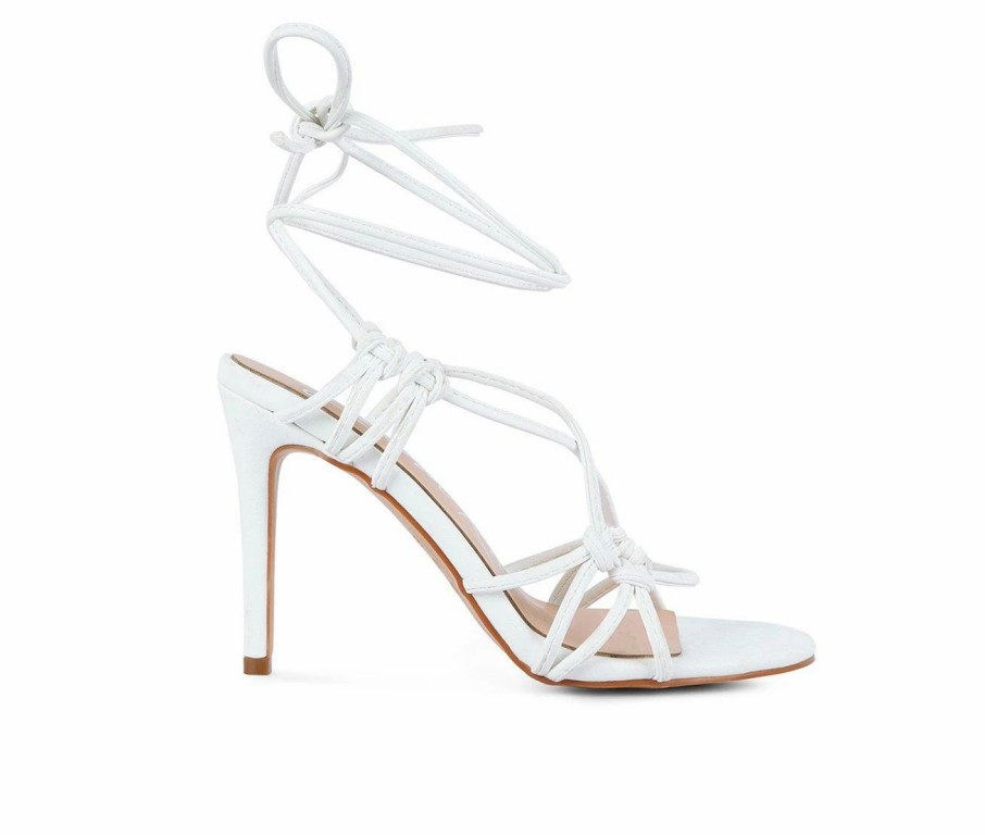 Stiletto Heels * | Cheapest Women'S London Rag Trixy Dress Sandals White