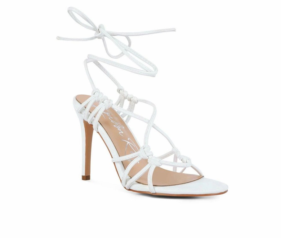 Stiletto Heels * | Cheapest Women'S London Rag Trixy Dress Sandals White