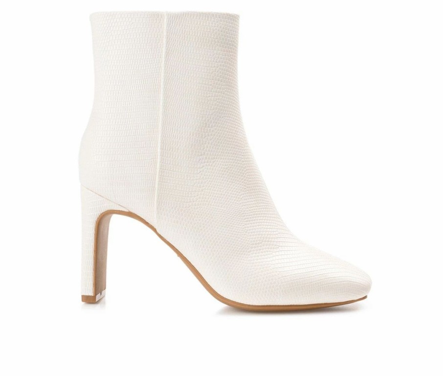 Ankle Boots And Booties * | Coupon Women'S Journee Collection Sarla Stiletto Booties White