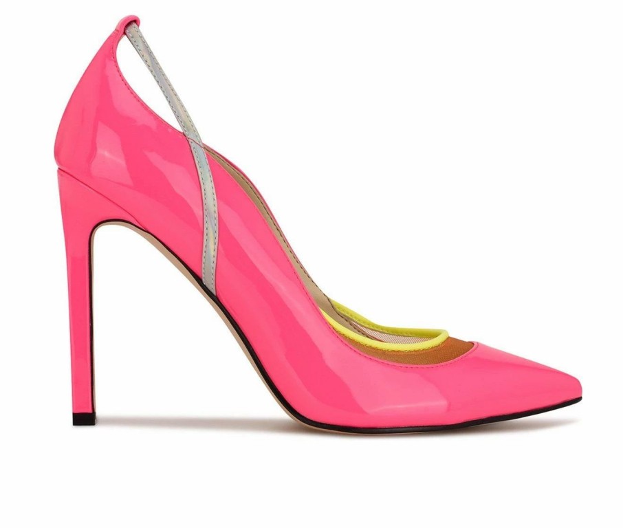 Pumps * | Brand New Women'S Nine West Twila Pumps Pink Multi