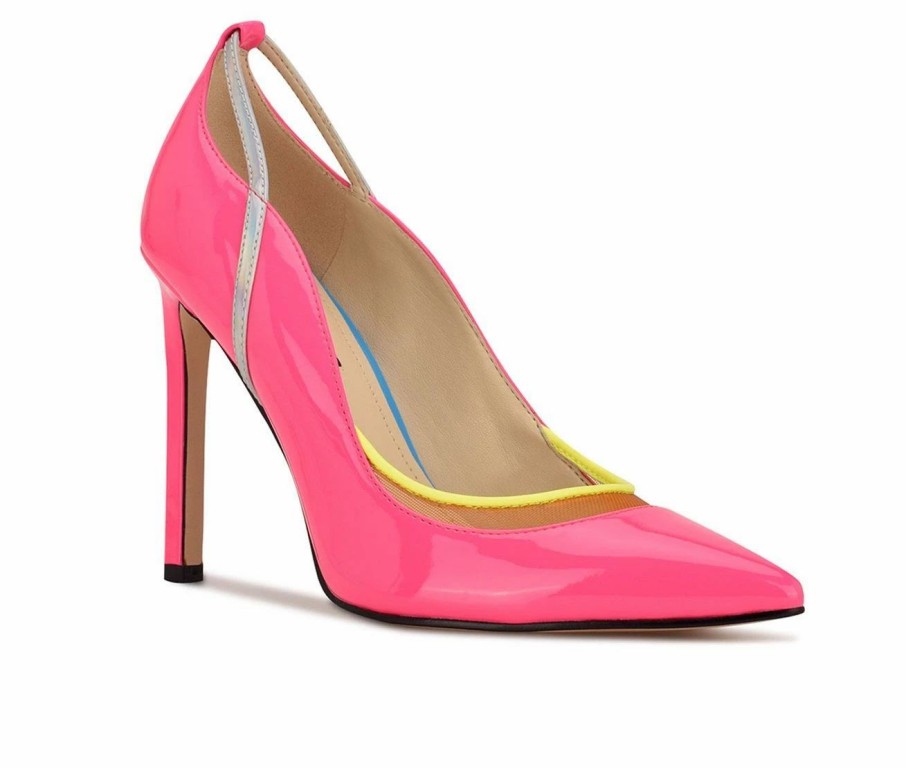 Pumps * | Brand New Women'S Nine West Twila Pumps Pink Multi