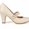 Block Heels * | Coupon Women'S Journee Collection Wendy Mary Jane Pumps Beige