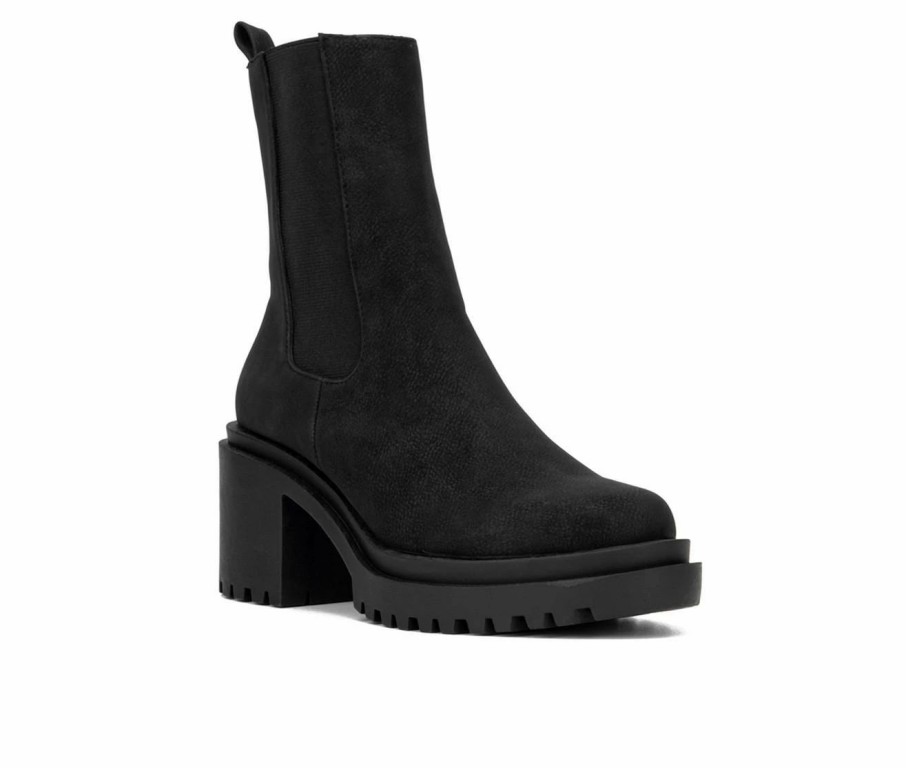 Heeled Boots * | Best Sale Women'S Gabrielle Union Francesca Heeled Booties Black