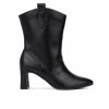 Heeled Boots * | Cheap Women'S Fashion To Figure Iliana Wc Heeled Ankle Booties Black Wide