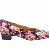 Block Heels * | Flash Sale Women'S Trotters Doris Pumps Wash Floral