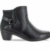 Ankle Boots And Booties * | Best Deal Women'S Easy Street Dawnta Booties Black Pleated