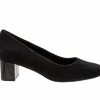 Block Heels * | Promo Women'S Trotters Kari Pumps Black Suede