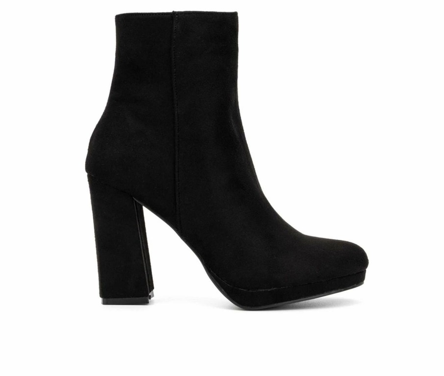 Heeled Boots * | Best Sale Women'S New York And Company Fran Heeled Booties Black