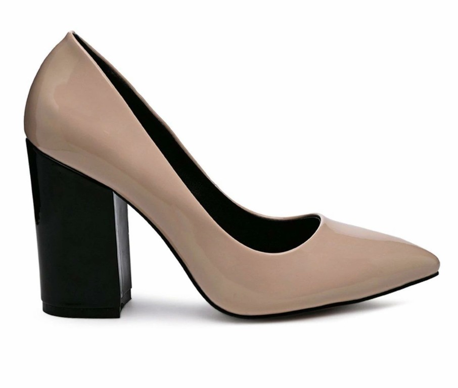 Block Heels * | Discount Women'S London Rag Kamira Pumps Nude