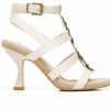 Heeled Sandals * | Outlet Women'S Franco Sarto Rine Sustainable Dress Sandals Cream