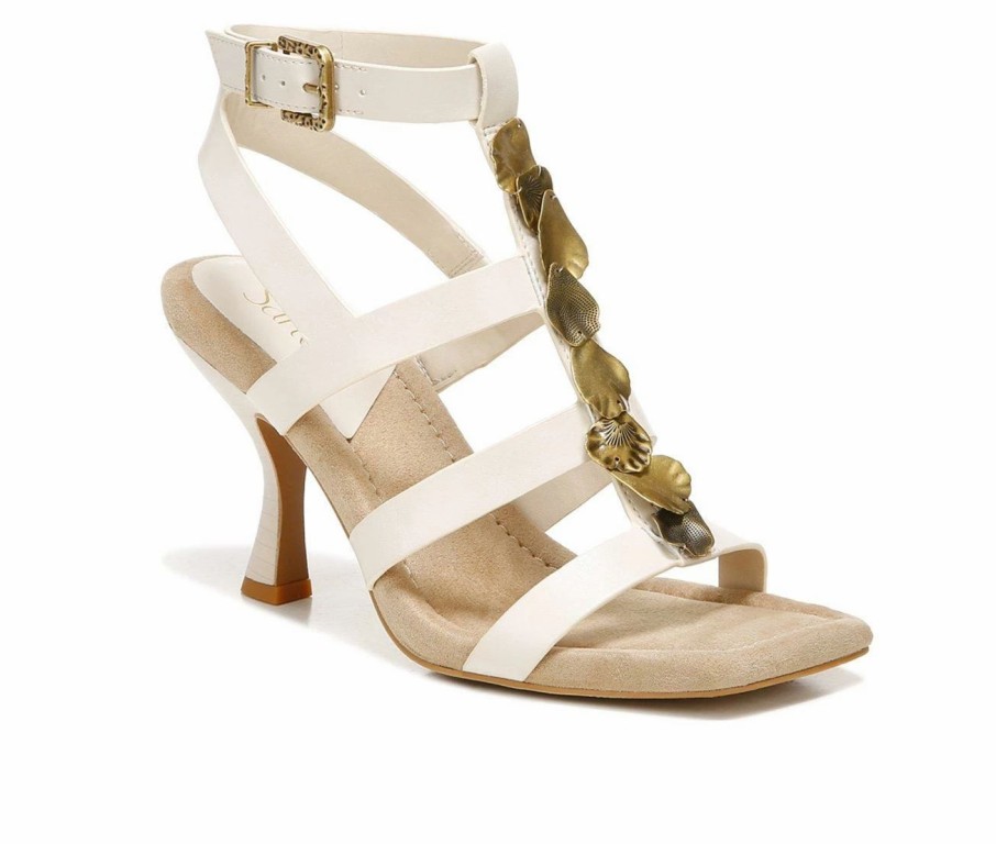 Heeled Sandals * | Outlet Women'S Franco Sarto Rine Sustainable Dress Sandals Cream