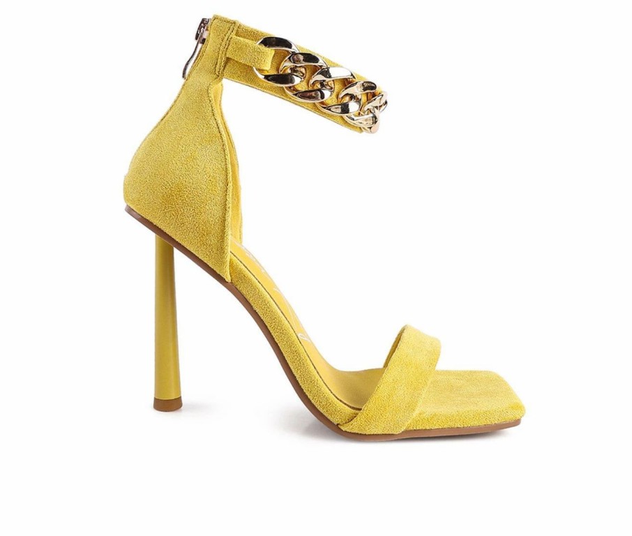 Stiletto Heels * | Flash Sale Women'S London Rag Last Sip Dress Sandals Yellow