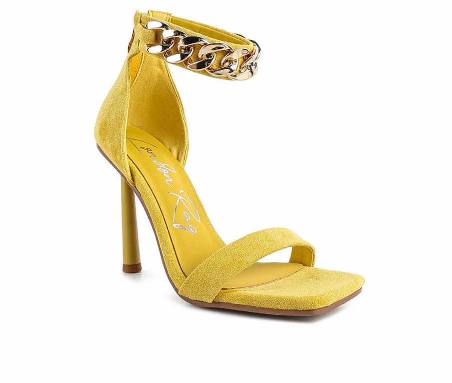 Stiletto Heels * | Flash Sale Women'S London Rag Last Sip Dress Sandals Yellow