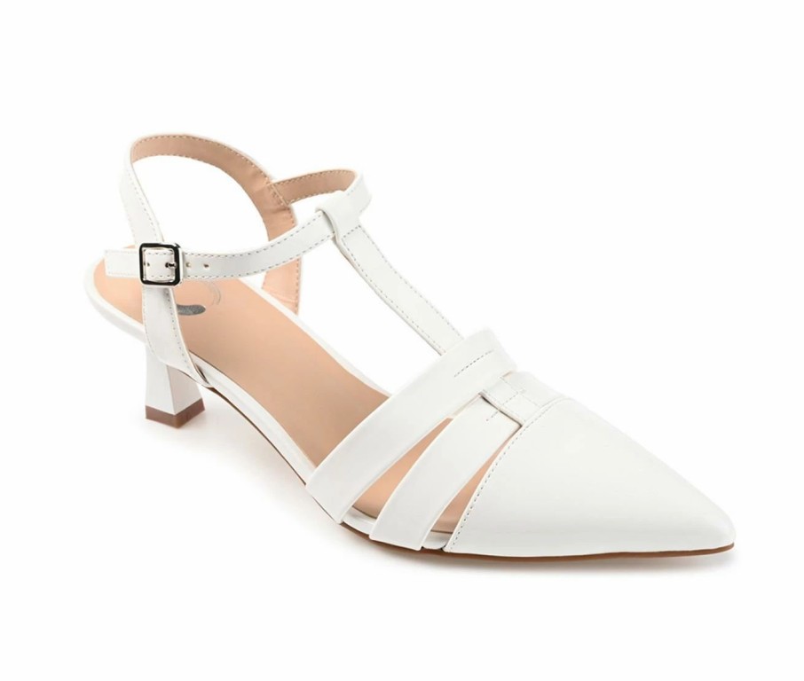 Pumps * | Promo Women'S Journee Collection Jazlynn Pumps White