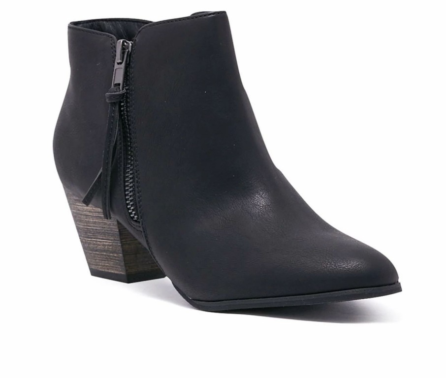 Heeled Boots * | Best Reviews Of Women'S Chelsea Crew Logan Heeled Booties Black