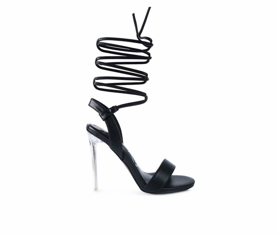 Stiletto Heels * | New Women'S London Rag Sheeny Dress Sandals Black